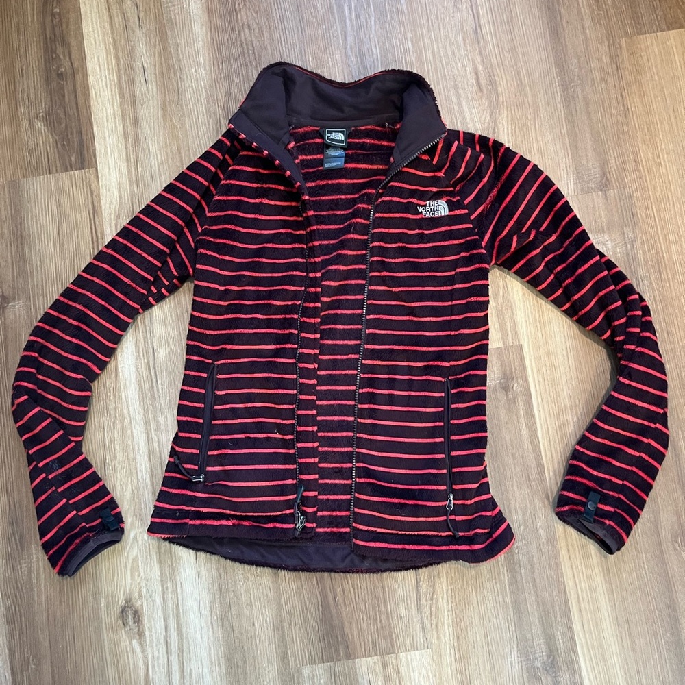 The North Face Pink and Burgundy Osito Jacket
